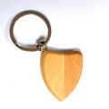 Keychain Manufacturer Promotion Llavero de madera en blanco de encargo al por mayor